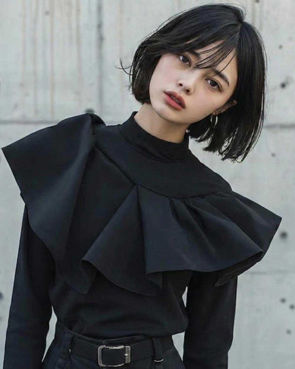 kakame look002 noir wave tops bottoms